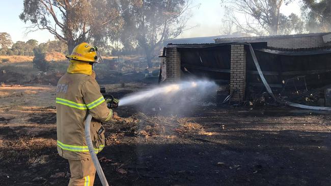 A firefighter at the scene. Picture: Doreen CFA