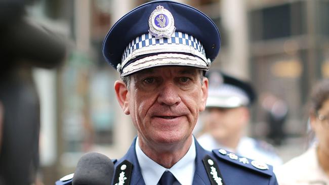 SYDNEY, AUSTRALIA - DECEMBER 16: New South Wales Police Commissioner Andrew Scipione speaks to media in Martin Place on December 16, 2014 in Sydney, Australia. Sydney siege gunman Man Haron Monis, was shot dead by police in the early hours of Tuesday morning after taking hostages at the Lindt Chocolat Cafe in Martin Place. Two other people died, 33-year-old cafe manager Tori Johnson and 38-year-old Sydney barrister Katrina Dawson. Six people have been injured and have been taken to hospital. (Photo by Mark Metcalfe/Getty Images)