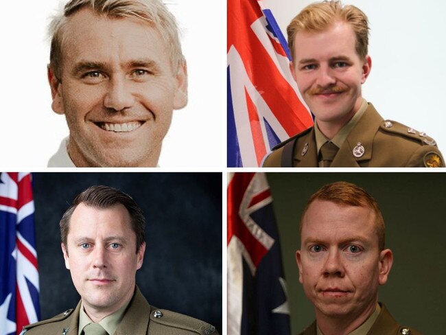 The fallen four of Talisman Sabre. Clockwise from Top left: Captain Daniel Lyon, Lieutenant Maxwell Nugent, Corporal Alex Naggs and Warrant Officer Class 2 Joseph Laycock.