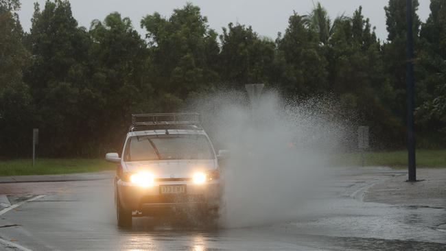 Wet weather continues to impact the Gold Coast.Throwing spray on Foxwell Rd.. Picture Glenn Hampson