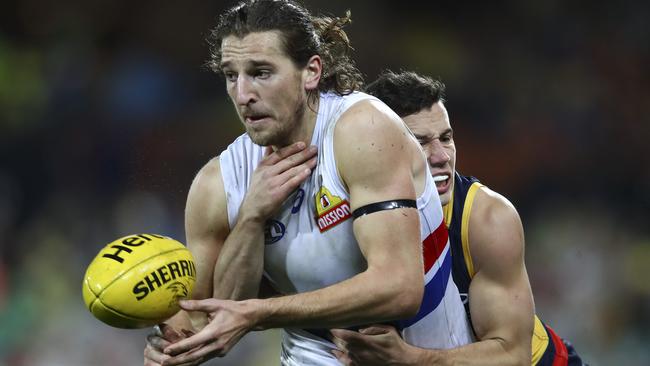 Marcus Bontempelli had 24 disposals in the loss. Picture: Sarah Reed