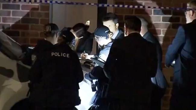 A man has been arrested at the scene after a stabbing at a Tea Tree Gully home on Monday, April 29, 2024. Picture: 7NEWS