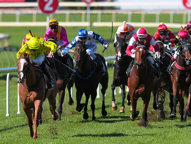 Doomben Race Day at Doomben Racecourse earlier this year. The LNP says it will decentralise the codes to align with NSW and Victoria. Picture: AAP/Albert Perez