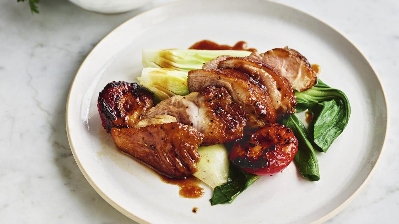 Guest chef Gordon Ramsay's teriyaki-glazed duck with sticky plums | The  Australian