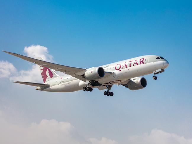 Request denied: A Qatar Airways plane.