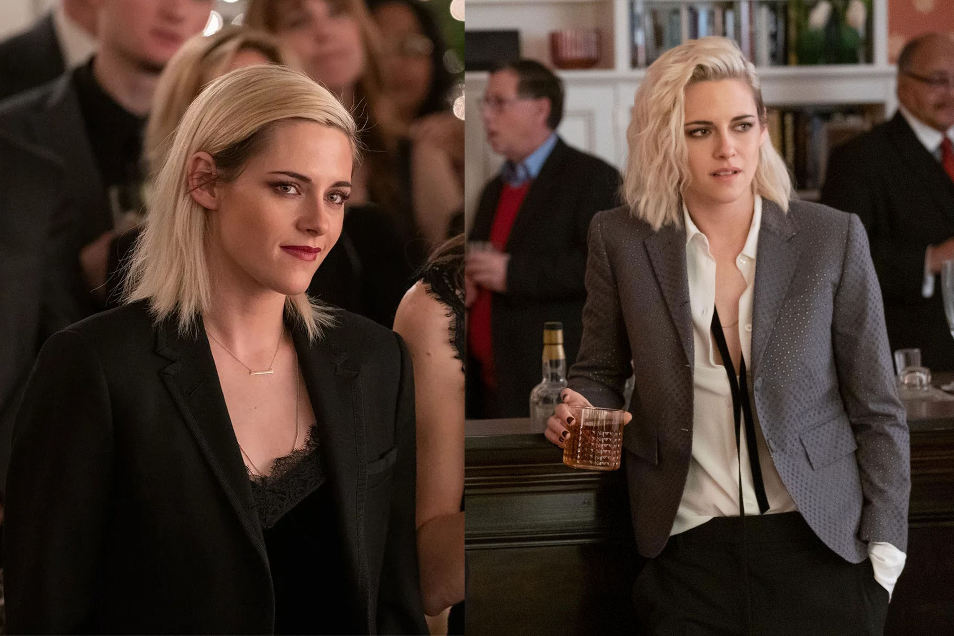 <p><em>Image credits: Hulu</em></p><h3>Kristen Stewart in&nbsp;<em>Happiest Season&nbsp;</em>(2020)</h3><p>In an aesthetic that feels very well aligned to the real life wardrobe of the actor herself, Kristen Stewart gives us effortlessly-cool, sharp and ever-so-slightly grungy style in the queer Christmas rom-com <em>Happiest Season</em>. Suits and open business shirts, well-cut blazers, a strategically cool beanie and a number of trendy sneakers, Stewart gives us the perfect laid-back, street-style meets sultry aesthetic that all the cool kids want to channel at Christmas. As well as working alongside other style icons like Aubrey Plaza and Alison Brie in this film, Stewart is in her fashion element, and we're taking notes.</p>