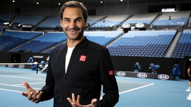 Roger Federer has arrived at Melbourne Park. Picture: AAP Images