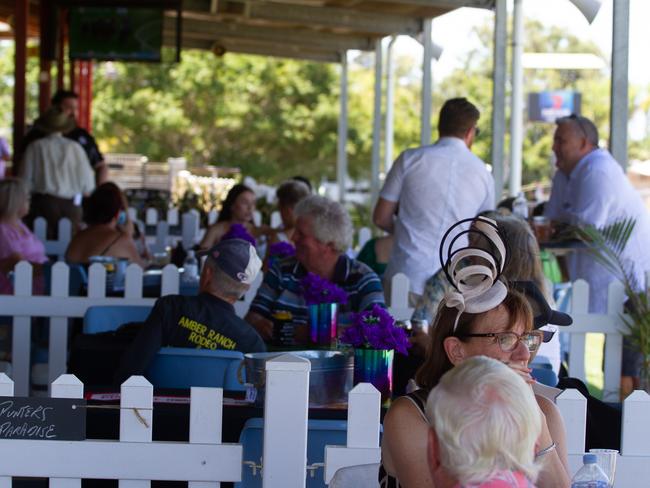 Many of the guests looked for a shady spot at the Bundaberg race day.