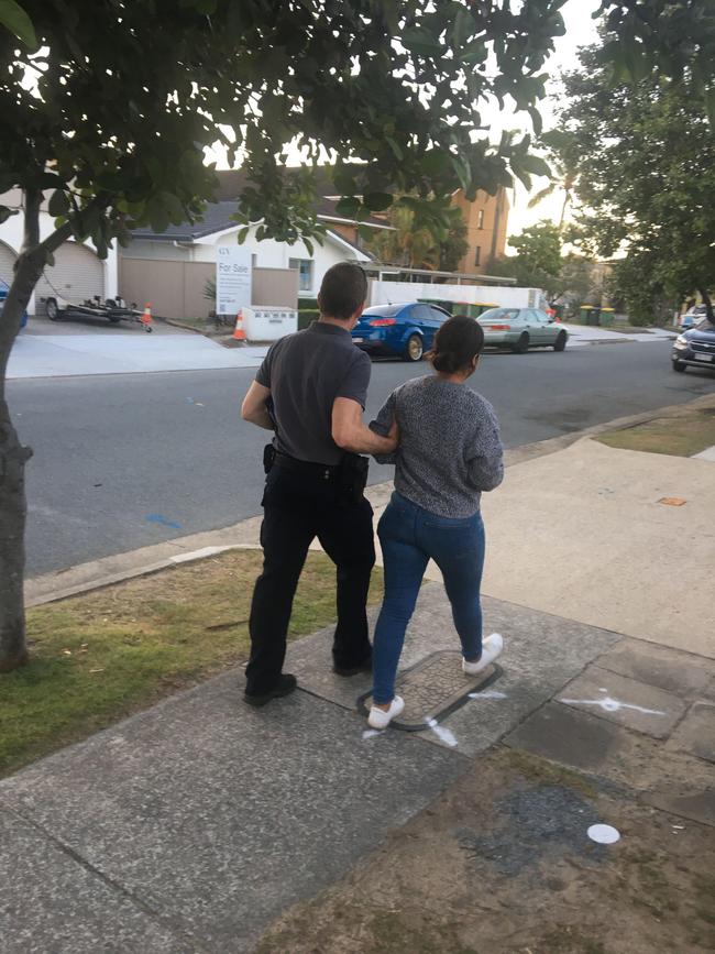 The woman was arrested in Surfers Paradise on Thursday. Picture: Supplied