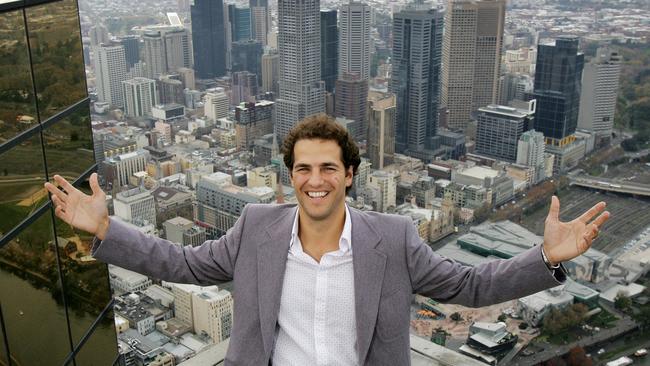 Grocon boss Daniel Grollo on top of the Eureka Tower.