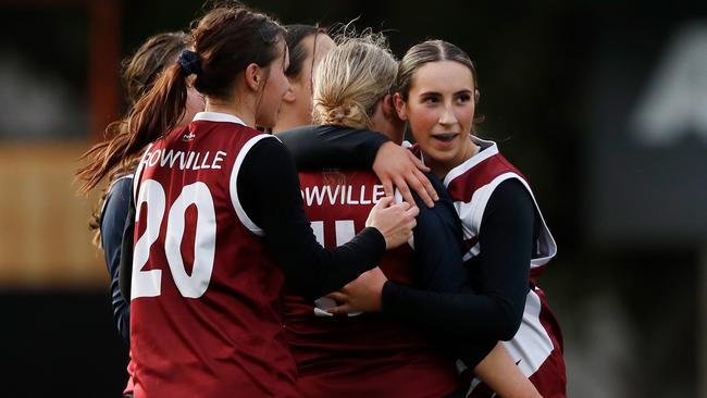 Rowville Secondary finally got ion thbe scoreboard late on.