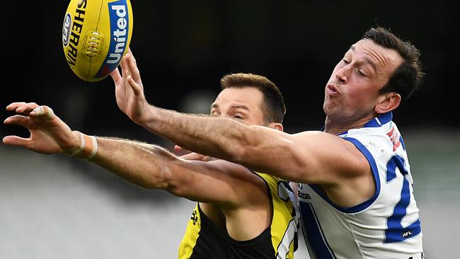 Goldstein holds the record for most hit-outs at VFL/AFL level. Picture: Quinn Rooney/Getty Images)