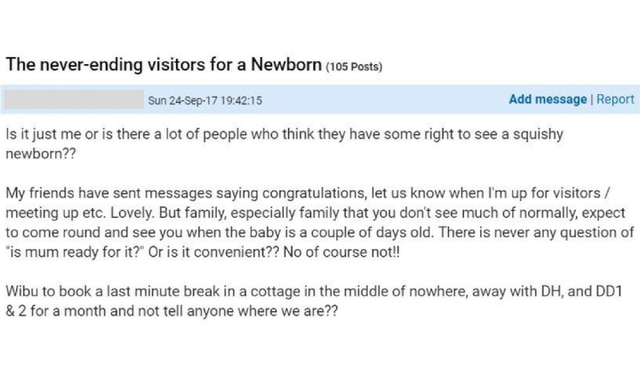 New Mother Requests No Hospital Visitors After Giving Birth Kidspot