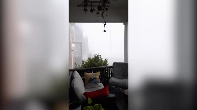 Intense hail storm batters Canadian town