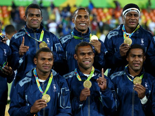 Fiji won its first ever Olympic medal by winning gold in the men’s event at Rio. Pics Adam Head