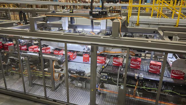 Inside Coca-Cola's plant at Richlands.