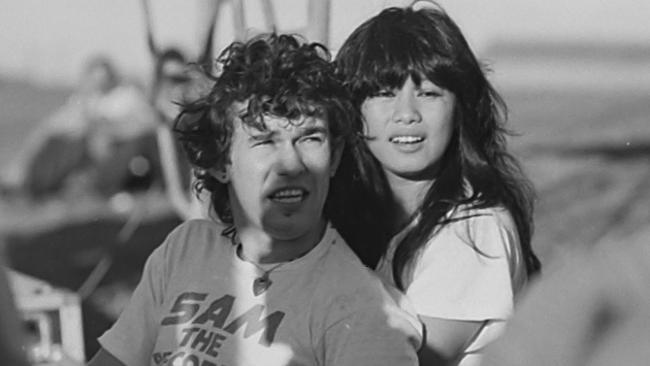 Jimmy Barnes and Jane Mahoney shortly after they met in 1979. Picture: Rick Brewster