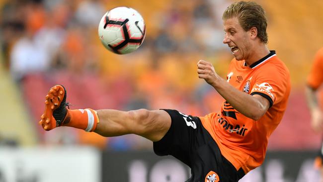 SA-born Stefan Mauk managed just 14 games in two seasons with Brisbane Roar. Picture: AAP Image/Darren England