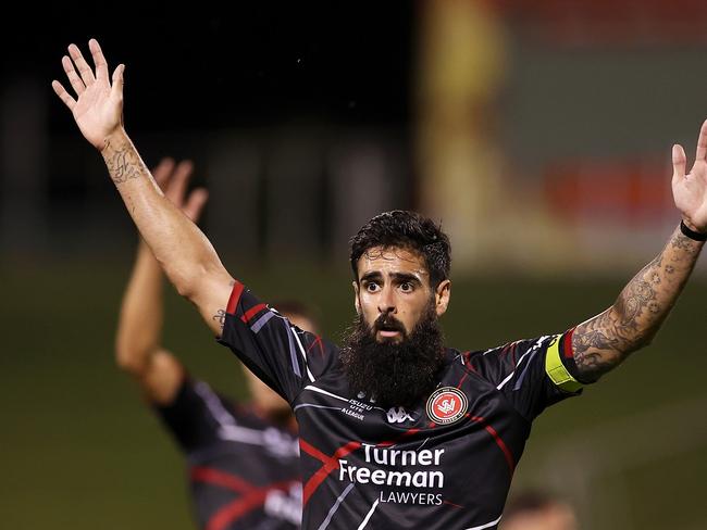 Western Sydney skipper Rhys Williams says it's too early in the season to write off the Wanderers. Picture: Mark Kolbe/Getty Images