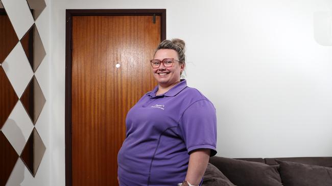 Nicole Hails, 35, from Minto lost her job amid the fallout from COVID-19. Picture: Jonathan Ng