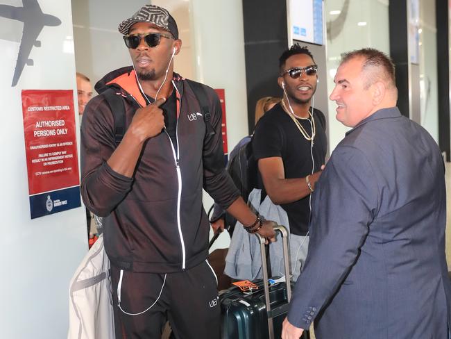 Usain Bolt is looking forward to running in Melbourne. Picture: Alex Coppel