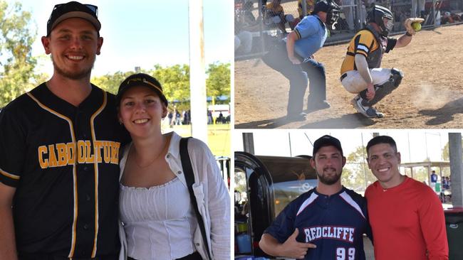 Faces of the open men's softball championships at Rockhampton's Kele Park in October, 2023.