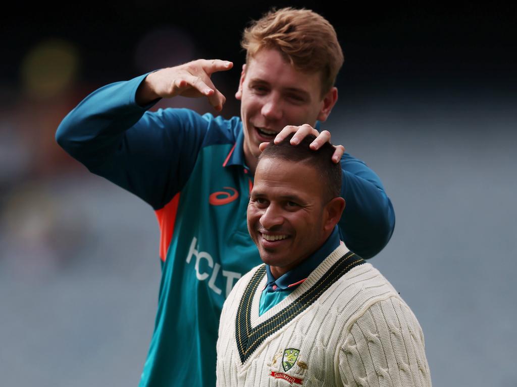 Will Cameron Green partner Usman Khawaja at the top of the order? Picture: Michael Klein