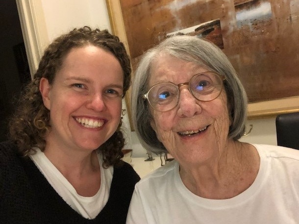 Author Ruth Wilson with her granddaughter Kate Wilson-Woolley.