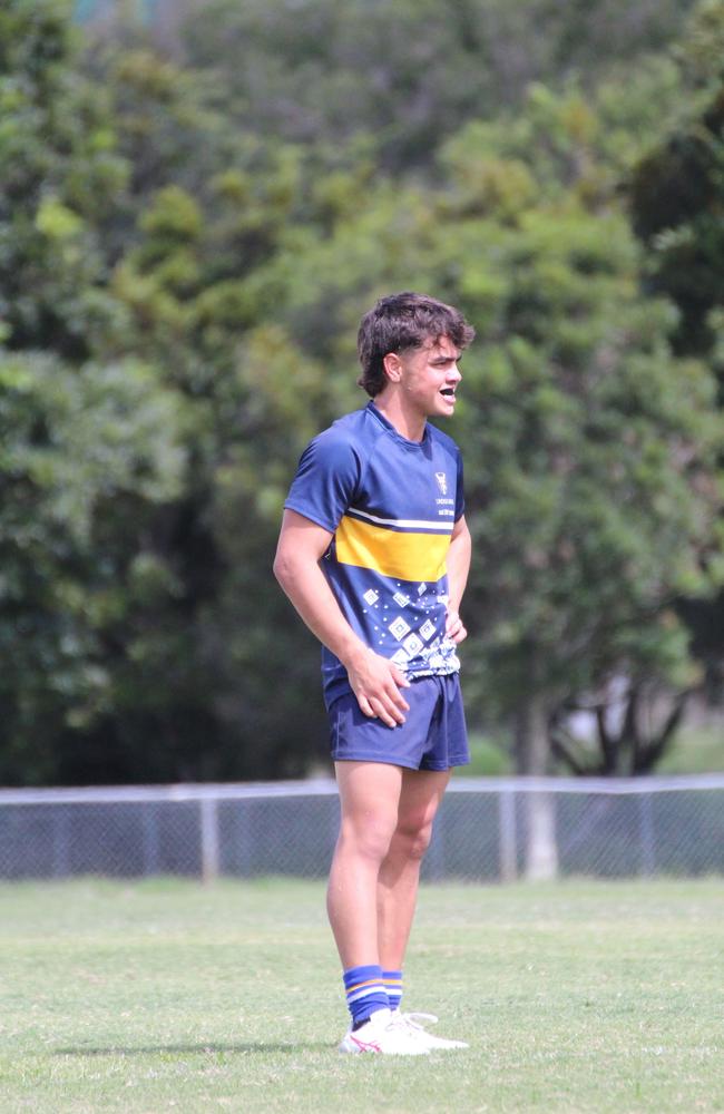 Ballymore Cup rugby action at the Albany Creek Brumbies Junior Rugby Union Club on Friday, April 12, 2024.