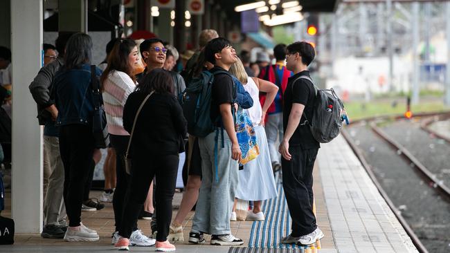 Commuters at Sydney’s Central Station could face railway chaos on New Year’s Eve. Picture: Gaye Gerard