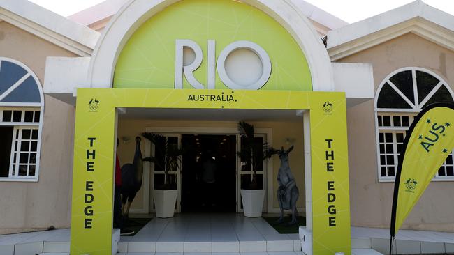 Athletes gather at the "Edge", the Australian Olympic team meeting place in Rio for training and to relax.