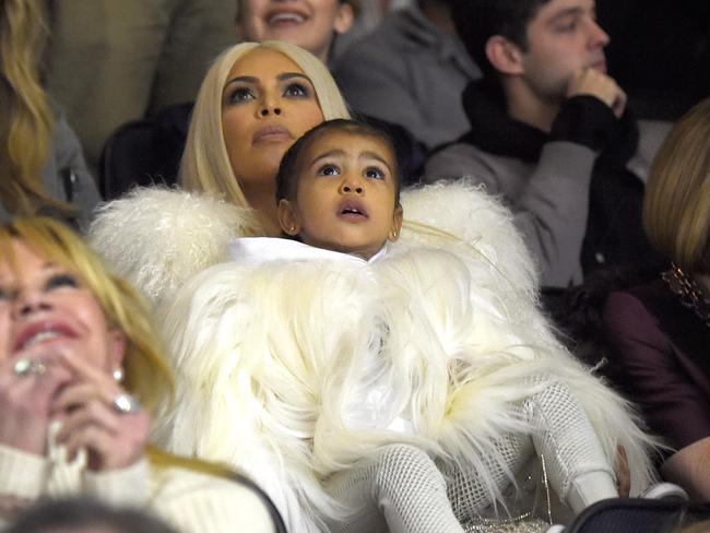 Kim Kardashian West and North West. Picture: Getty Images