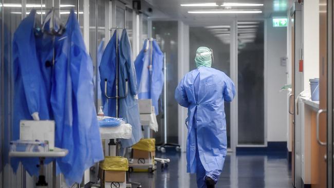 The intensive care ward in Bescia hospital. Picture: AP.