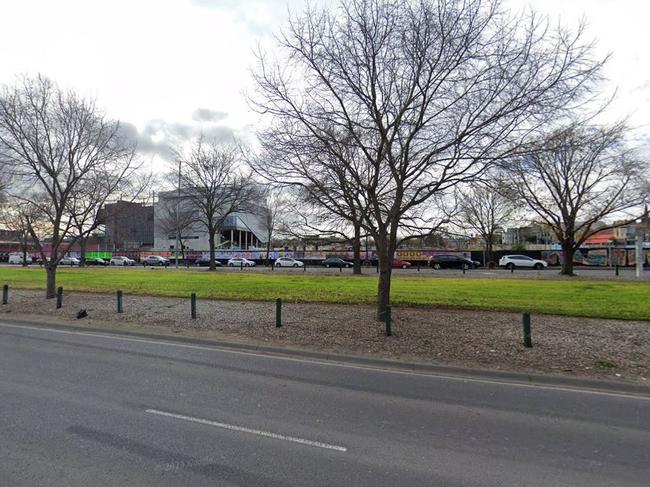 Development Victoria plans to turn the green space between Alexandra Pde to a 79-space parking lot for a new sporting centre. Picture: Google Maps.