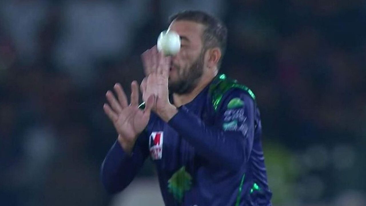 Fawad Ahmed was struck in the face during a PSL match between Quetta and Peshawar