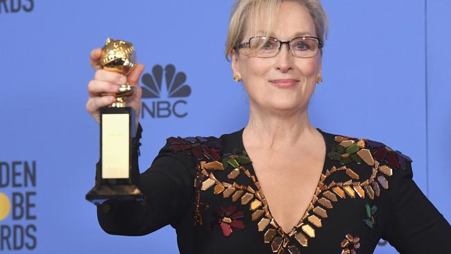 Meryl Streep wore black to last year’s Golden Globe Awards and is nominated again this year.