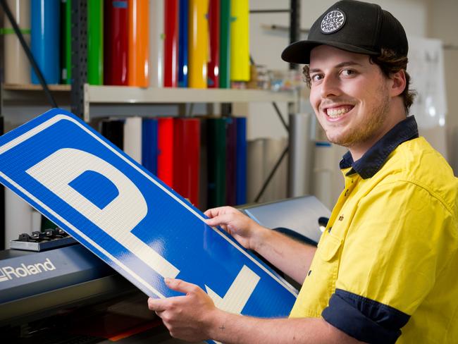 CAREERS: Brodie Hough is doing a signwriting apprenticeship through Maxima, hosted by the City of Tea Tree Gully.