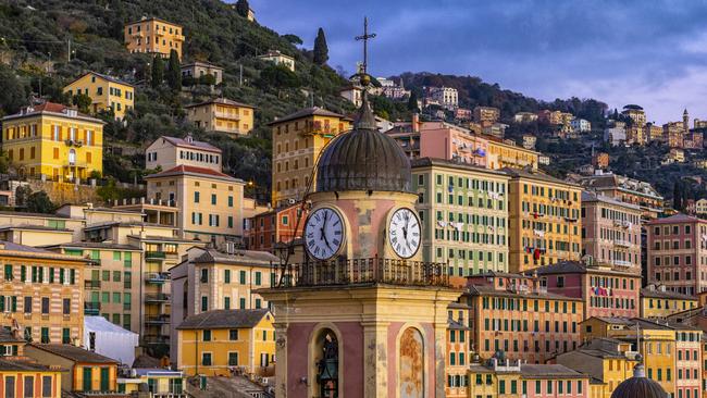 The colourful buildings of Camogli, Liguria.