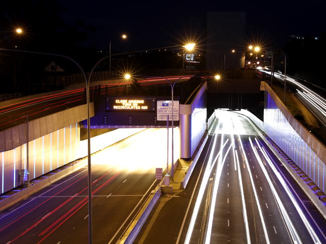 The speed camera in the Westconnex east bound tunnel, has brought in over $7 million in fines over 12 months. Picture: Jonathan Ng