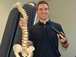 IN LINE: Lachlan Hooper is the newest chiropractor at Laguna Bay Chiropractic. Picture: Caitlin Zerafa