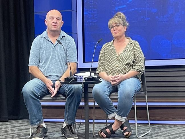 Sarah Weatherstone’s parents Judith and Steve Weatherstone addressed the media on Tuesday afternoon.