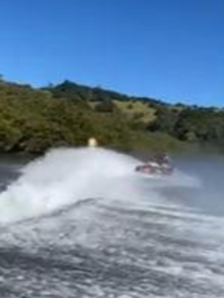 The video was taken over the weekend, on the Puhoi River, a popular spot for locals and tourists.