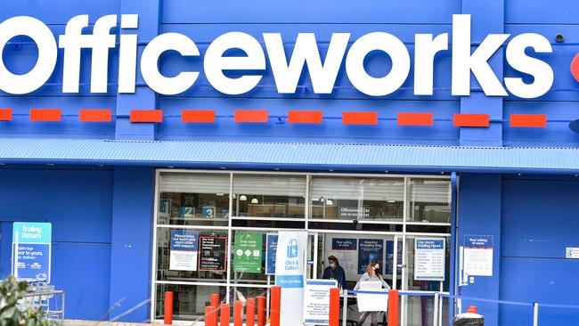 Officeworks reported higher sales and earnings and is growing well into fiscal 2025. Picture: NCA NewsWire / Flavio Brancaleone