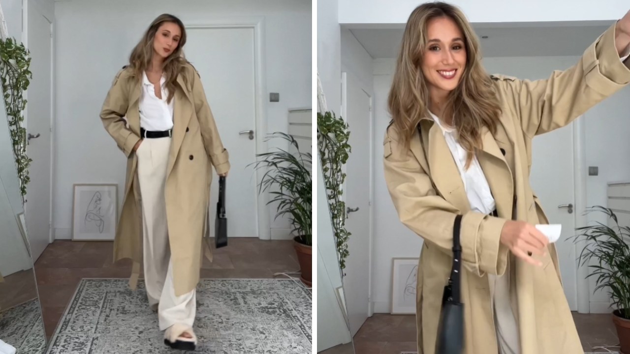 Beige Trench Coat Outfit