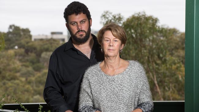 Clive and Barb Spriggs, the son and wife of Bob Spriggs, who was a patient at Oakden. Picture: Matt Loxton