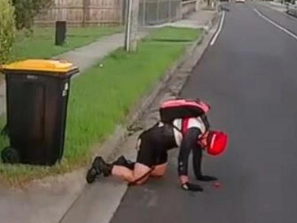 Douglas Clarke was bruised and grazed after the incident. Picture: Victoria Police