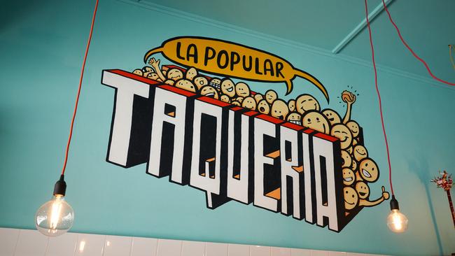 Inside the La Popular Taqueria in Port Adelaide. Picture: Matt Loxton