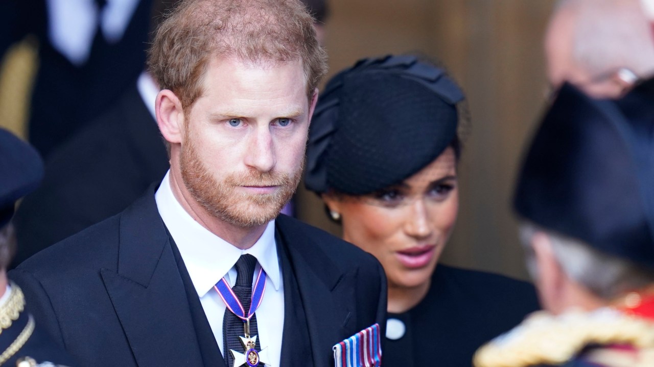 The Duke of Sussex reportedly wants his father to intervene 
and reinstate the Sussexes' security. Picture: WPA Pool/Getty Images.