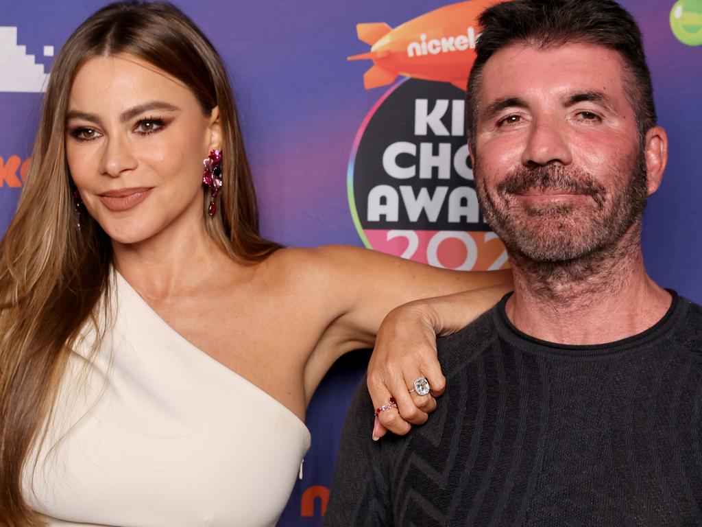 Simon Cowell at the Nickelodeon's Kids' Choice Awards 2022 with Sofia Vergara on Monday – where he revealed he no longer has any filler in his face. Picture: Matt Winkelmeyer/Getty Images for Nickelodeon