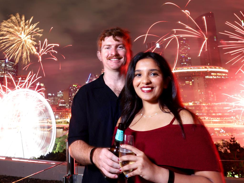 Jack Bygott and Chaashya Fernando at Rydges Hotel, South Bank. Picture: Steve Pohlner